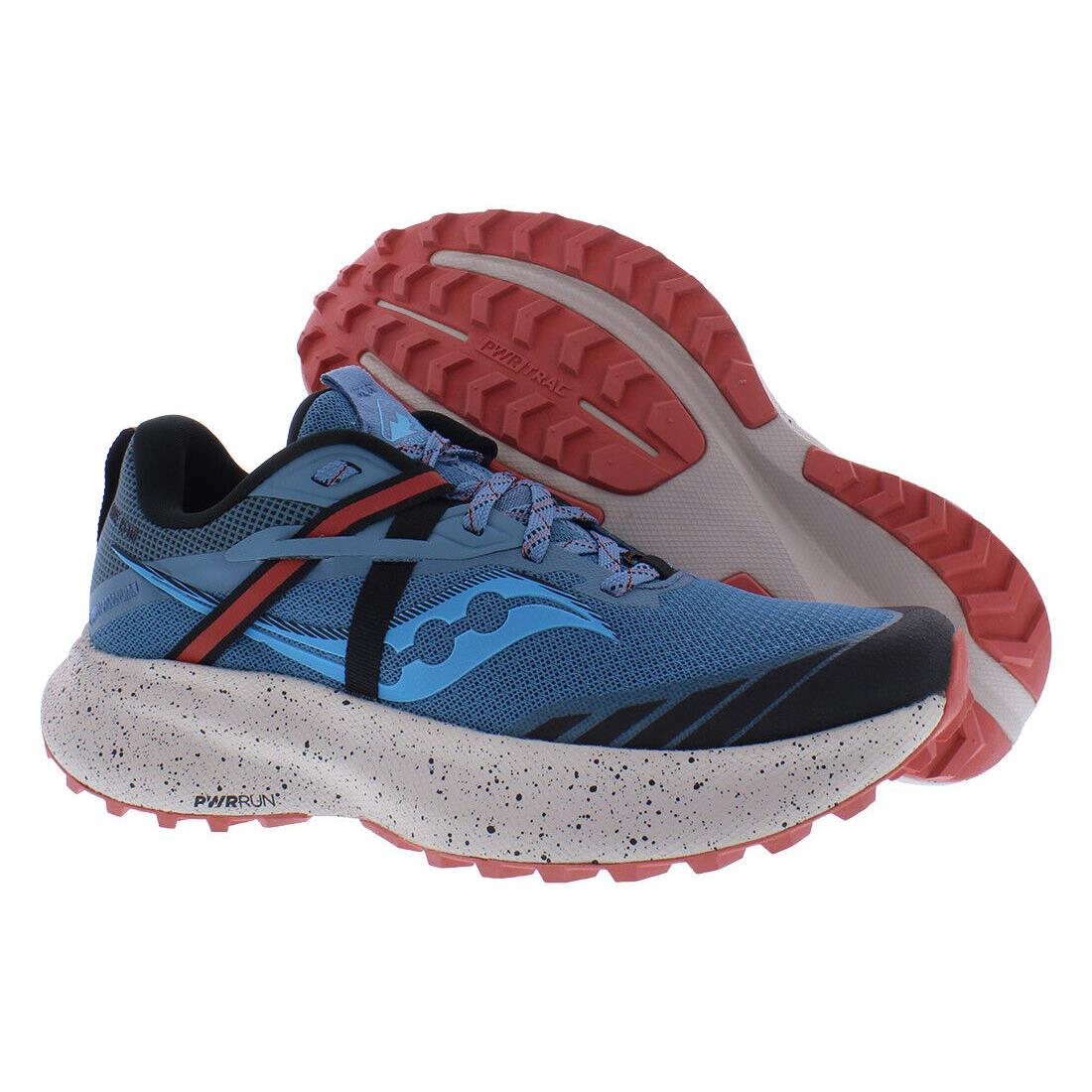 Saucony Ride 15 TR Womens Shoes - Mist/Ember, Main: Blue