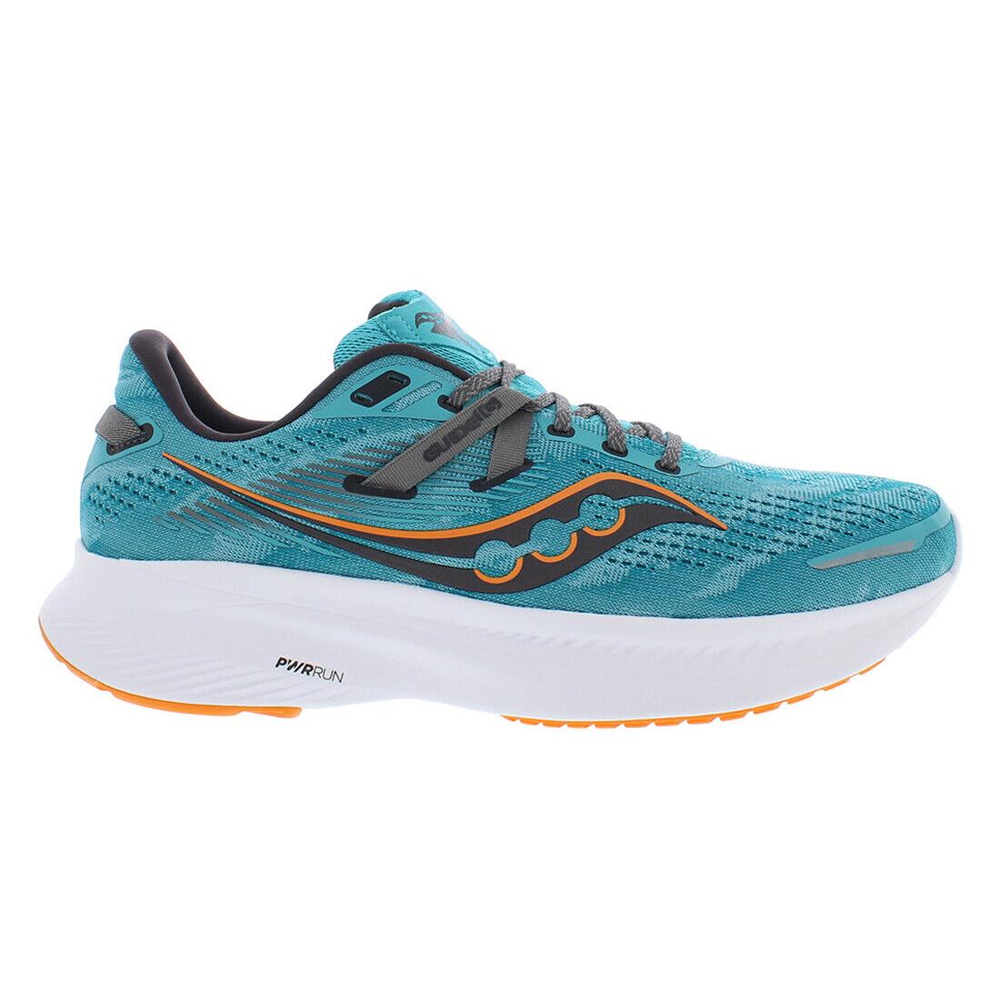 Saucony Guide 16 Mens Shoes - Agave/Marigold, Full: Agave/Marigold