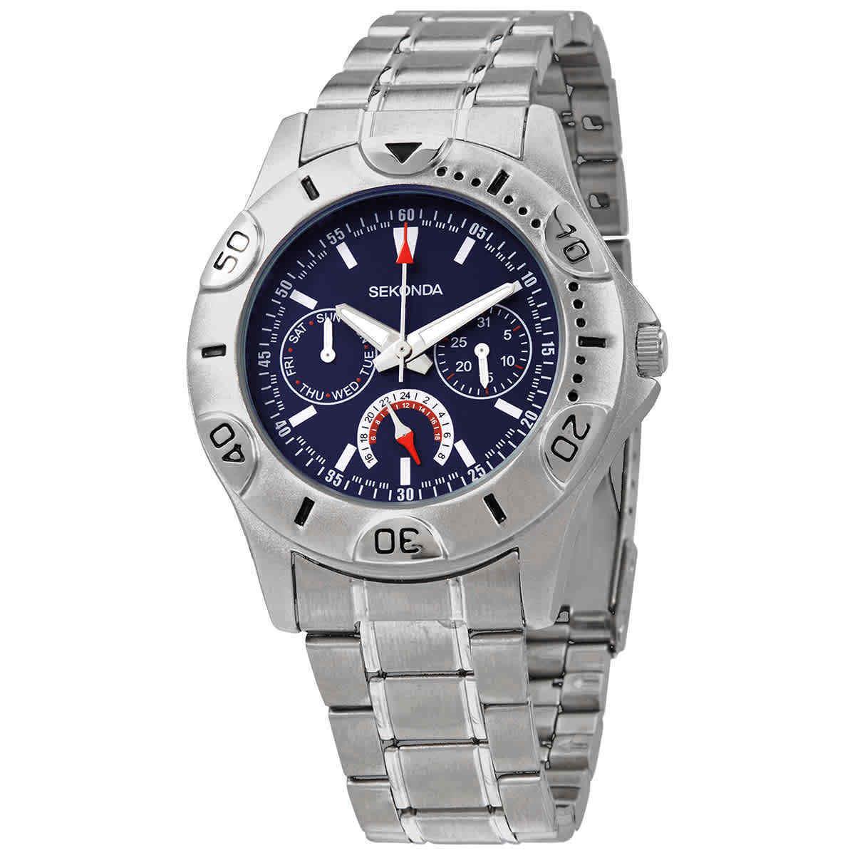 Fossil Sekonda Quartz Blue Dial Men`s Watch 3114