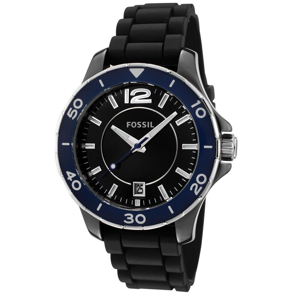 Fossil Women`s Classic Black Dial Watch - CE1036