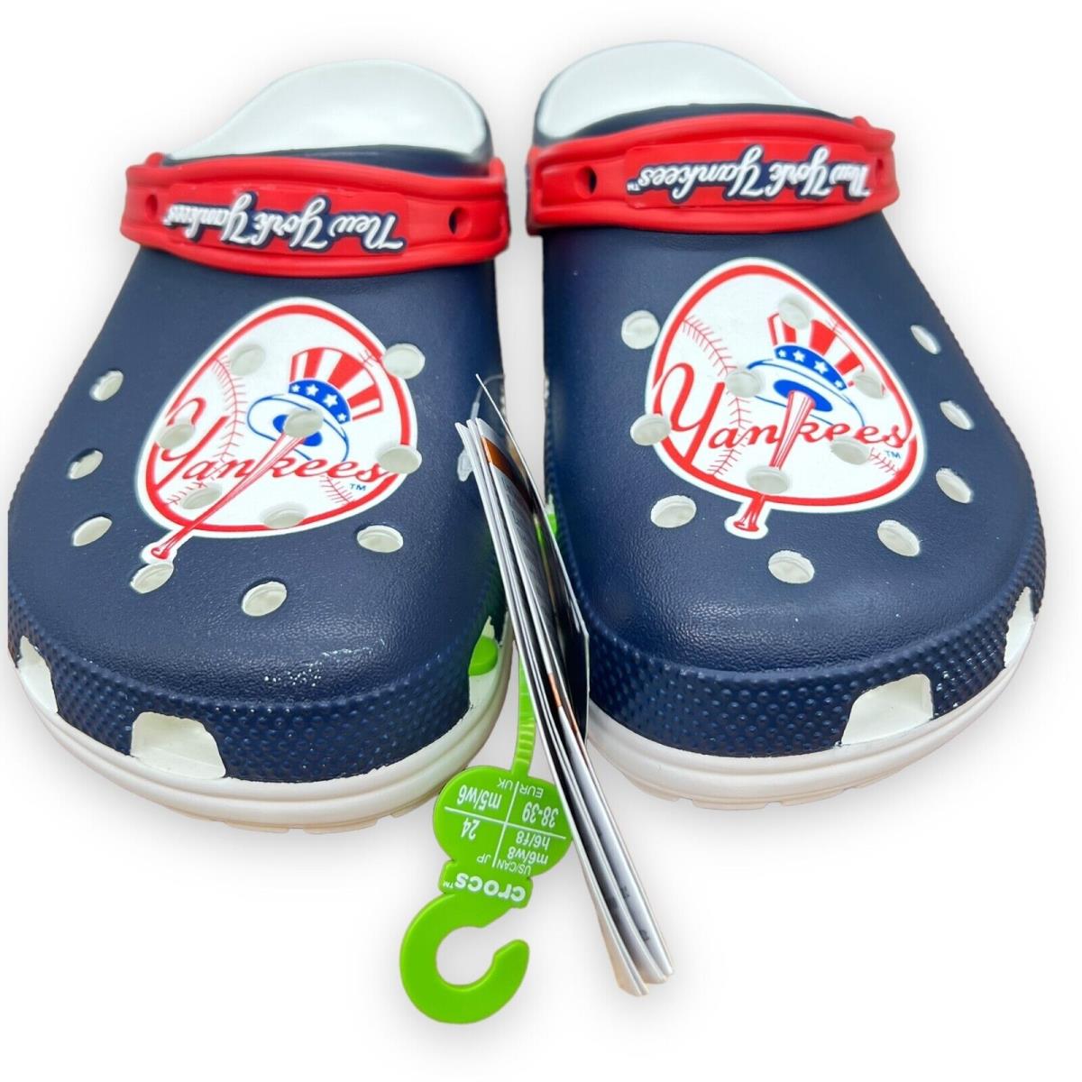 York Yankees Crocs Mlb Classic Clog Men s 6 Women s 8 Blue White