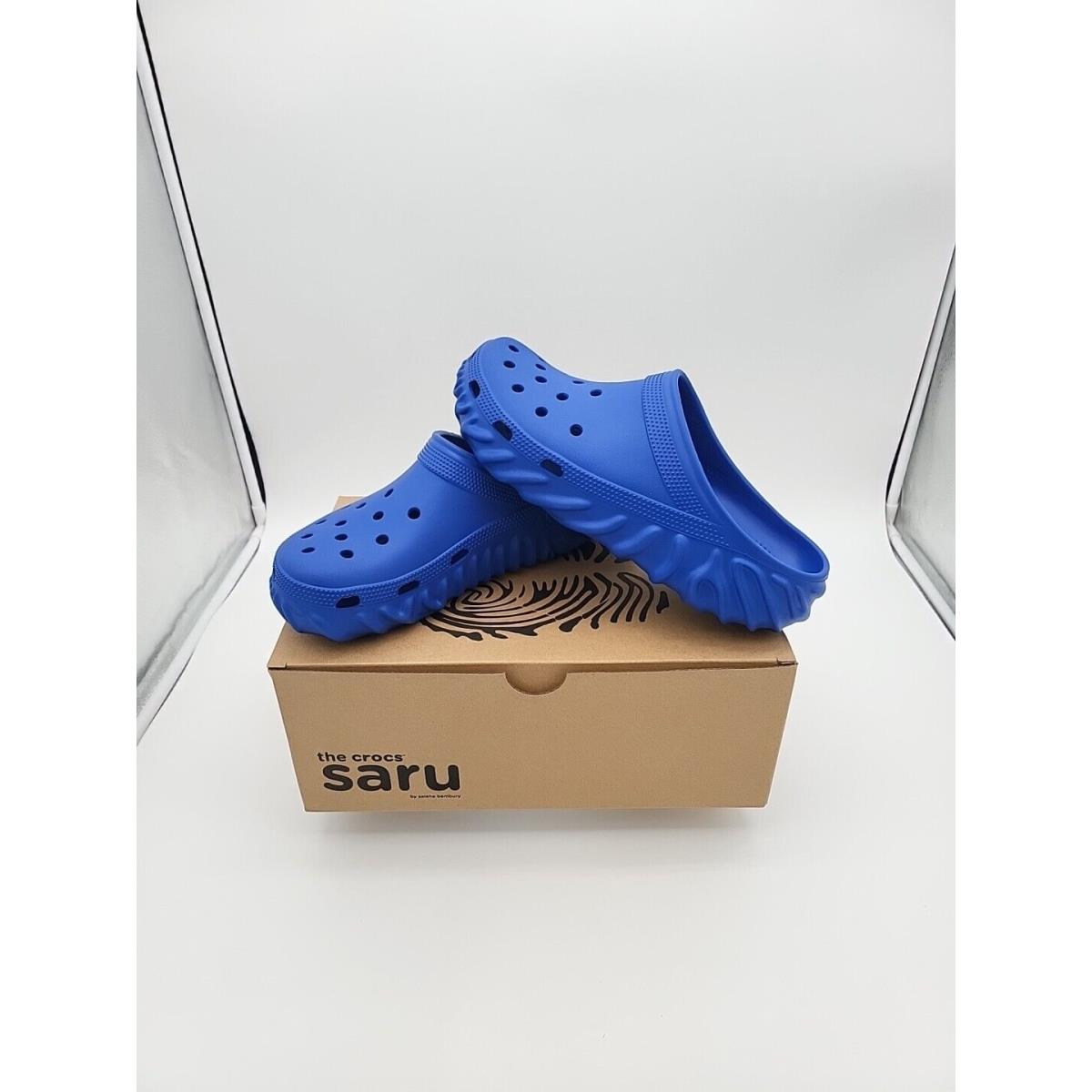 Men`s Sz 10 Crocs Saru Clog BY Salehe Bembury Geneva Blue DS Slide Sandal Rare