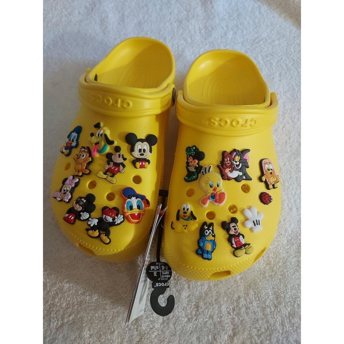 Wmns Crocs Size 10 Yellow Disney Clogs