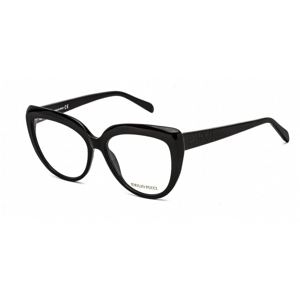 Emilio Pucci Eyeglasses EP5173-001-54 Size 54/15/cat Eye W Case - Clear Lens, Frame: Clear Lens