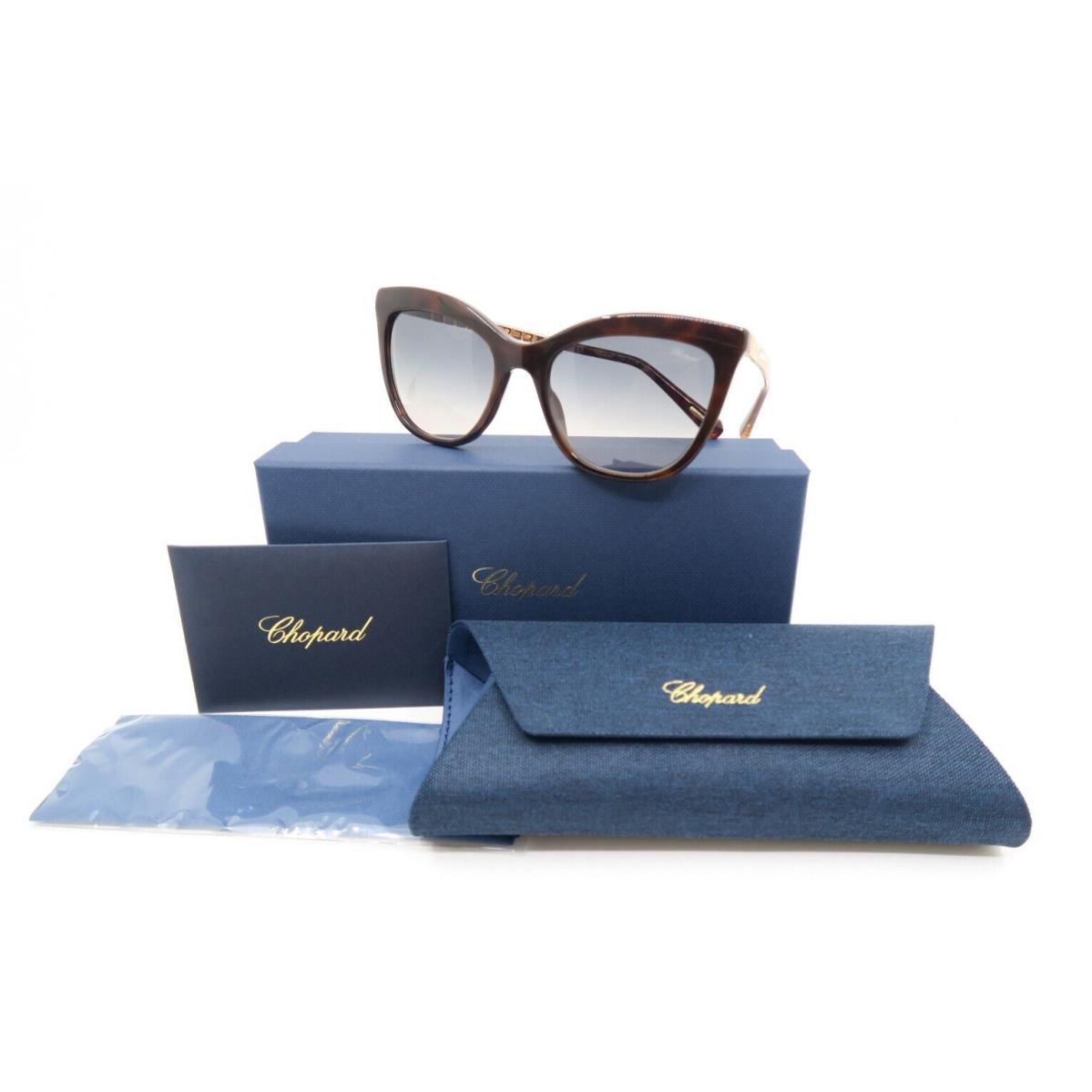 Chopard SCH260S 09XK 54mm. Brown Tortoise/blue Gradient Women`s Sunglasses