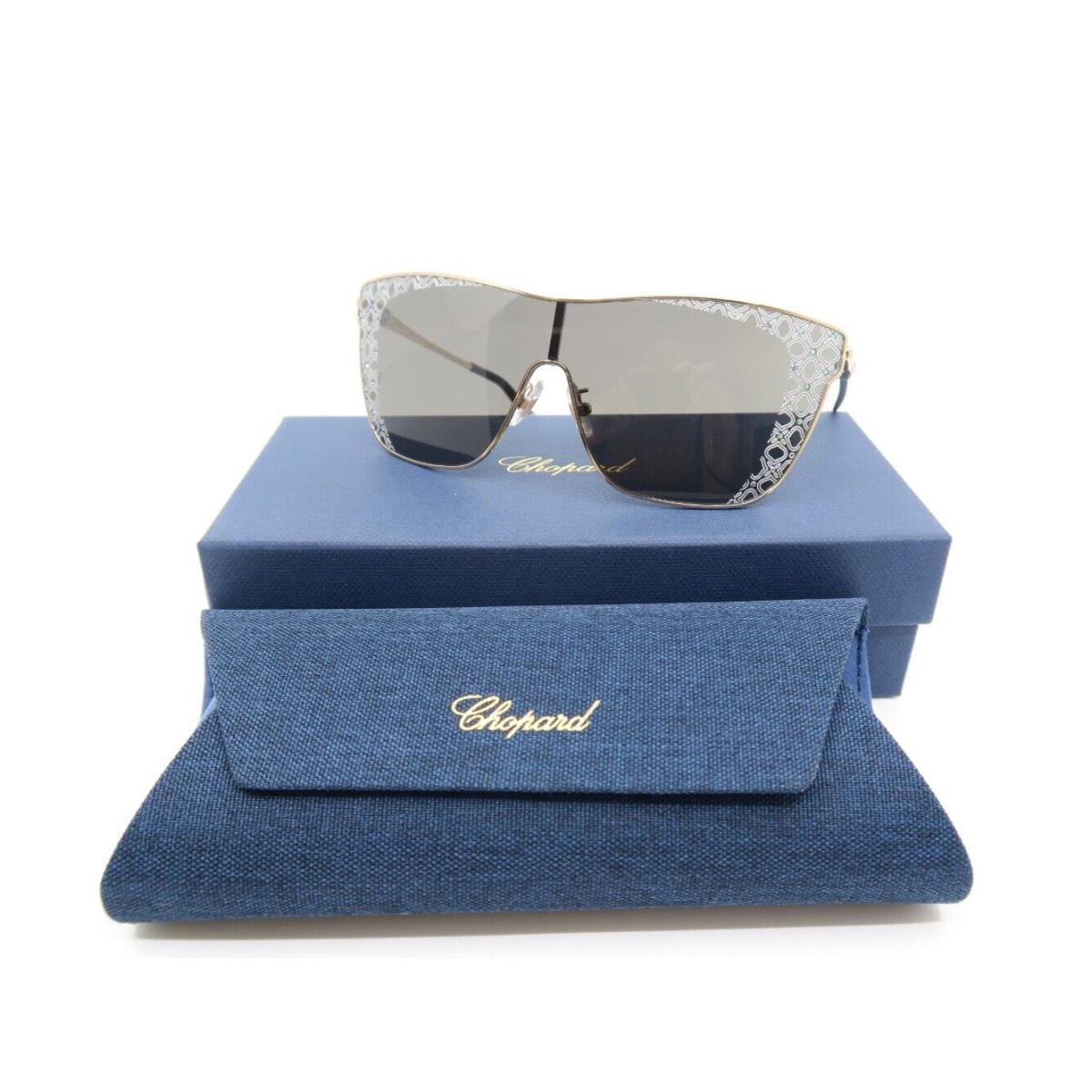 Chopard SCHC20S 998FEL Multicolor Shield Gold Crystals Women`s Sunglasses