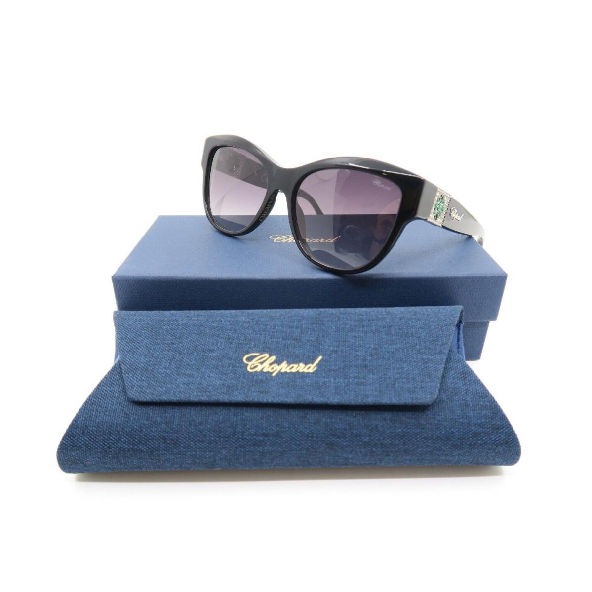 Chopard SCH287S 0700 55mm Black Gradient Rhinestones Women`s Sunglasses