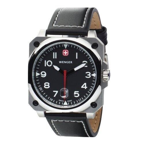 Wenger Watch 72425 Aero Cockpit Black Dial Tag