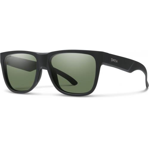 Smith Lowdown 2 Sunglasses Matte Black - Chromapop Gray Green