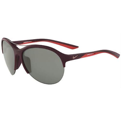 Nike EV1019-600 Flex Momentum Women`s Red Sunglasses Grey Mirrored Lens