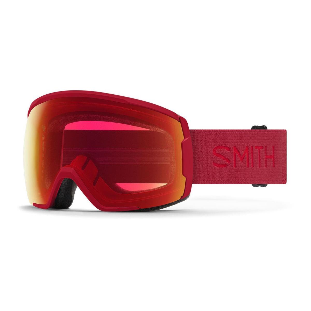 Smith Unisex Adult Proxy Snow Sport Goggle - Crimson Frame Chromapop Photochro