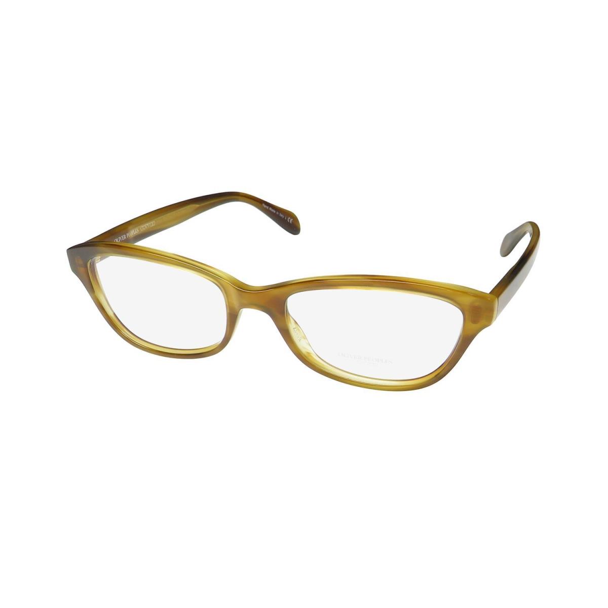 Oliver Peoples Luv Eyeglass Frame Womens 1011 Cat Eye Plastic Brown