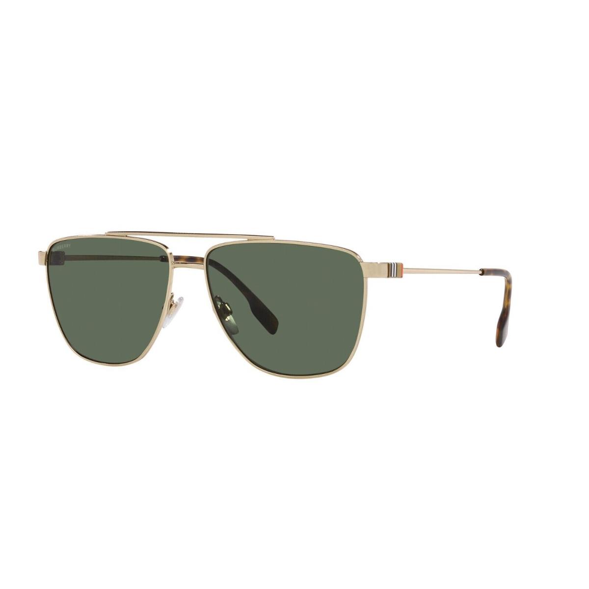 Burberry Blaine BE 3141 Light Gold/green 1109/71 Sunglasses