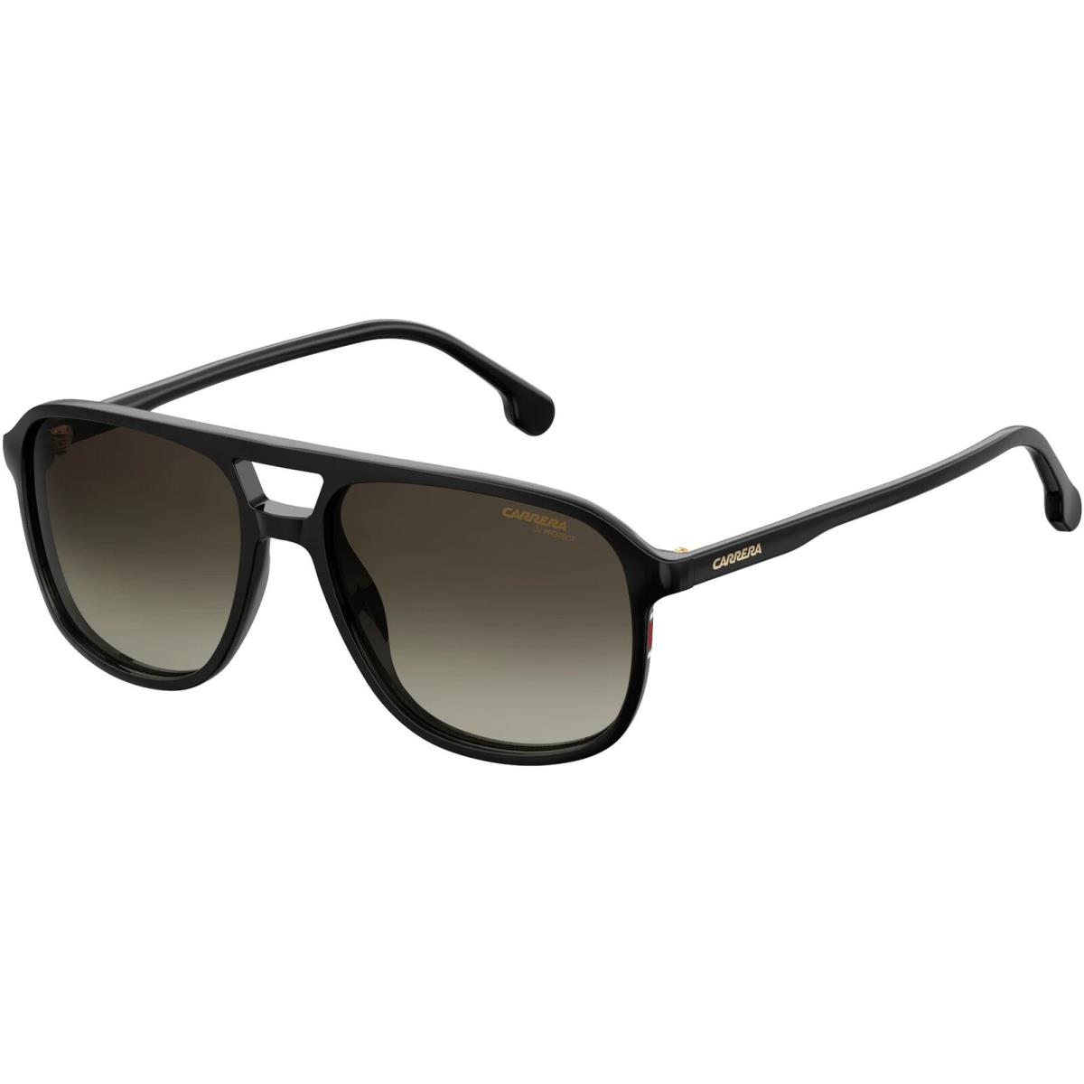 Carrera Men`s Pilot Sunglasses w/ Gradient Lens - CA173S - Made in Slovenia Black/Brown Gradient (0807 HA)