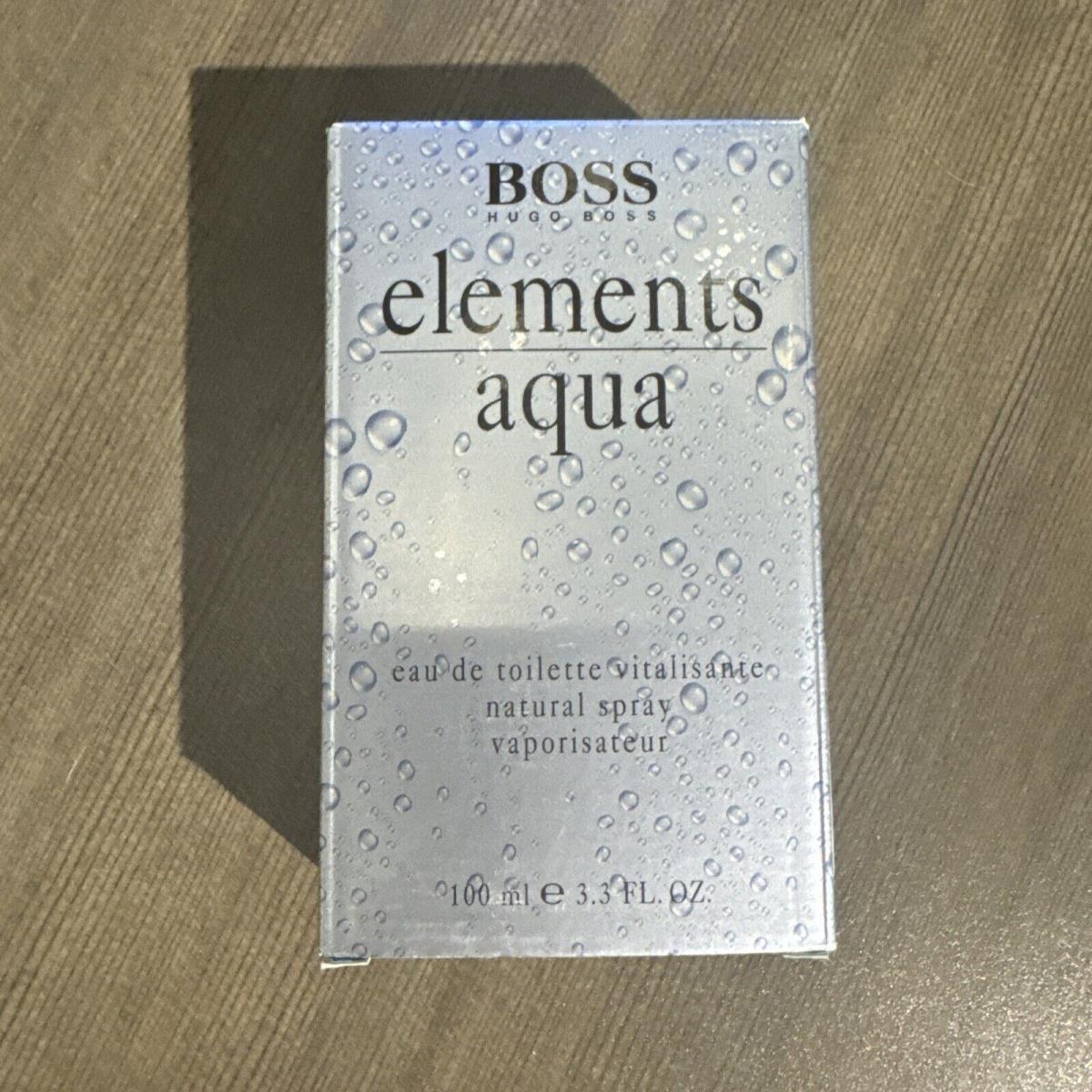 Boss Elements Aqua BY Hugo Boss Edt 3.4 Oz/100 Ml. . Vintage