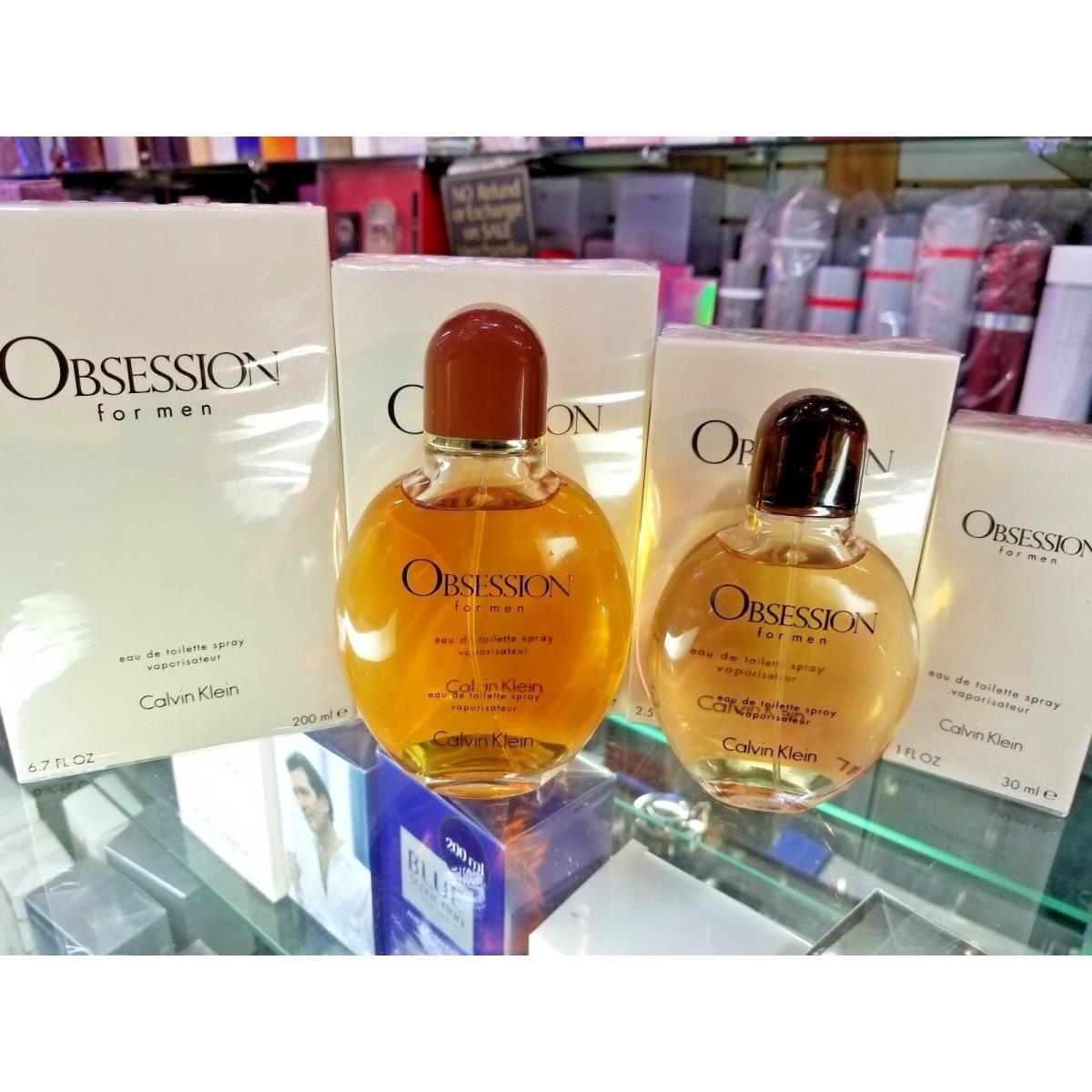 CK Obsession For Men by Calvin Klein 1 2.5 4 6.7oz 30 75 125 200ml Edt Spray