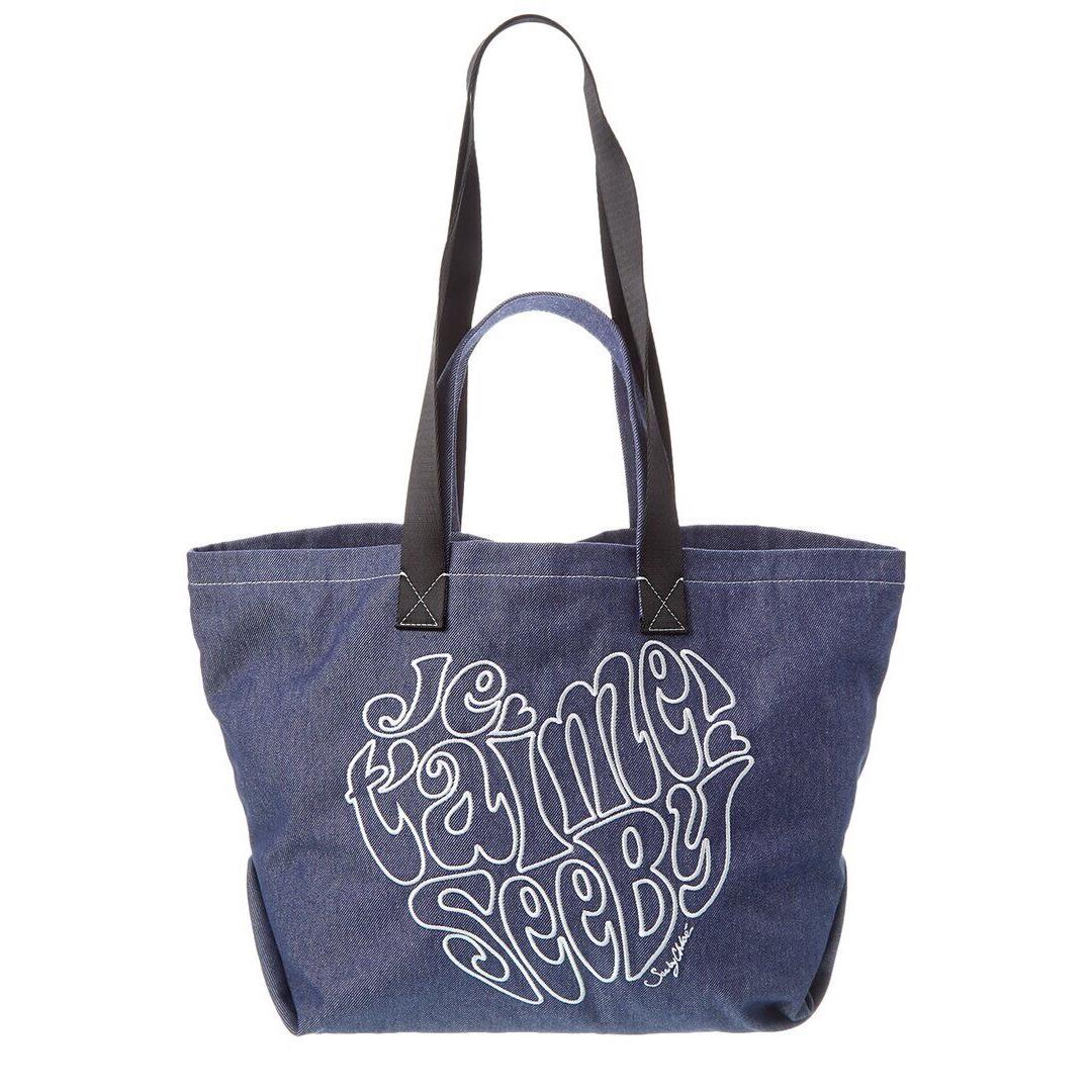 Chloé See By Chlo Je T`aime Denim Tote Women`s Blue