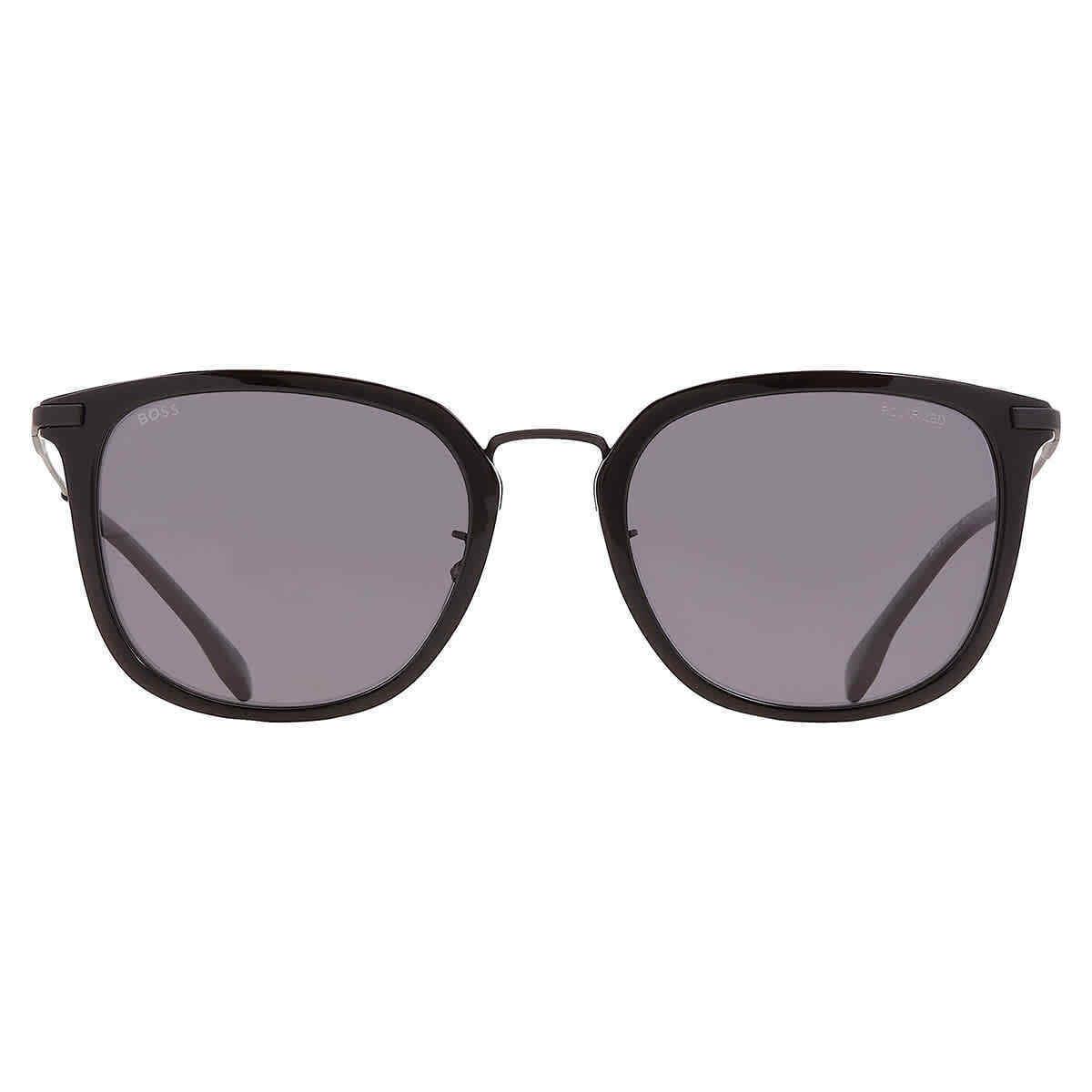 Hugo Boss Grey Square Men`s Sunglasses Boss 1287/F/SK 0807/M9 56 Boss 1287/F/SK