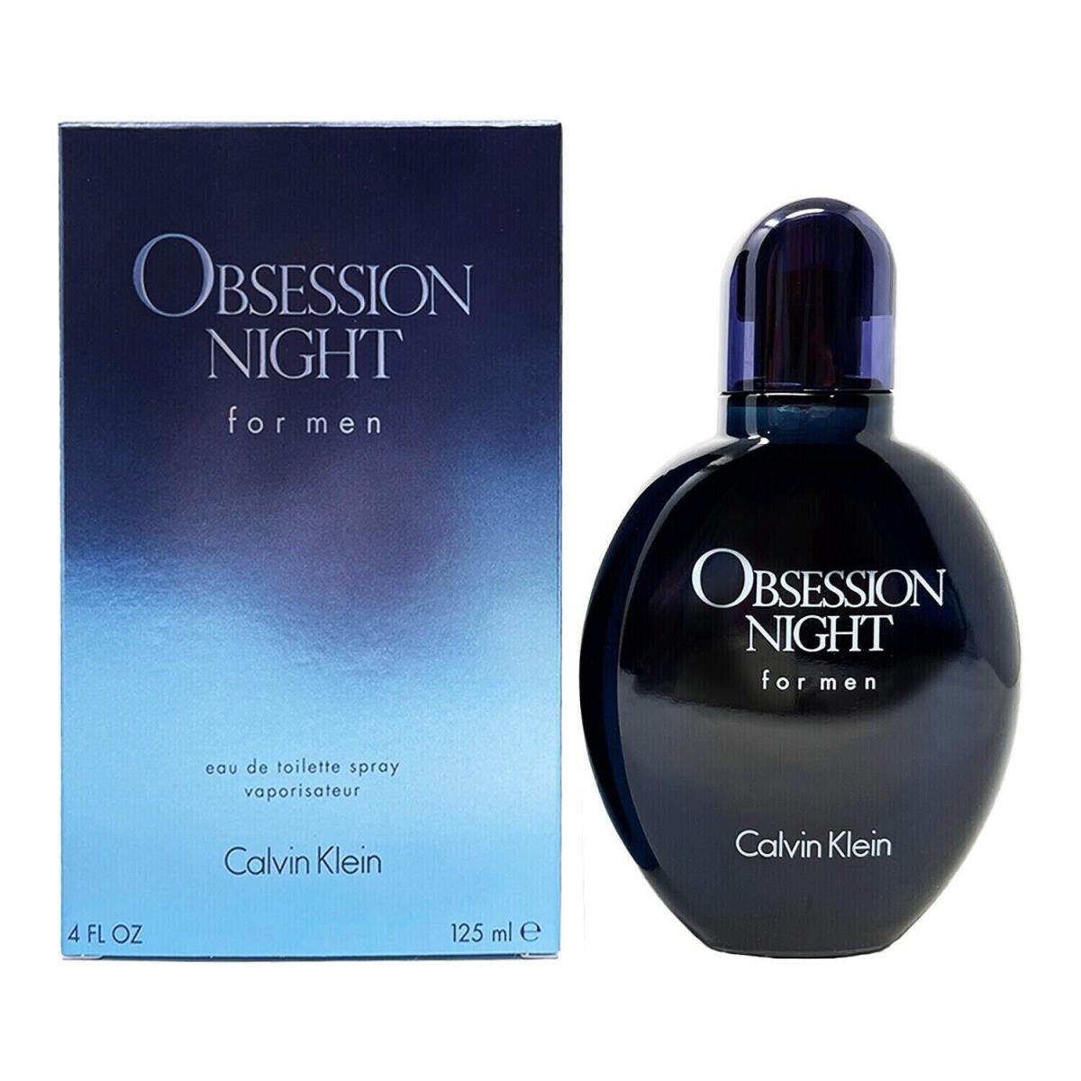 Obsession Night by Calvin Klein For Men Eau de Toilette Spray 4.0 oz-125ml New