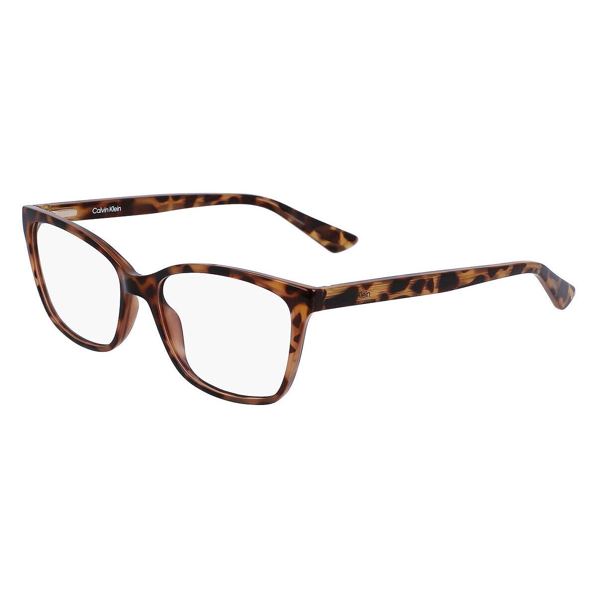 Calvin Klein CK23516 Eyeglasses Women Brown Havana Square 52