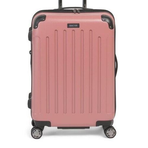 Kenneth Cole 24in Pink Striped Expandable Hardcase 8 Wheel Spinner