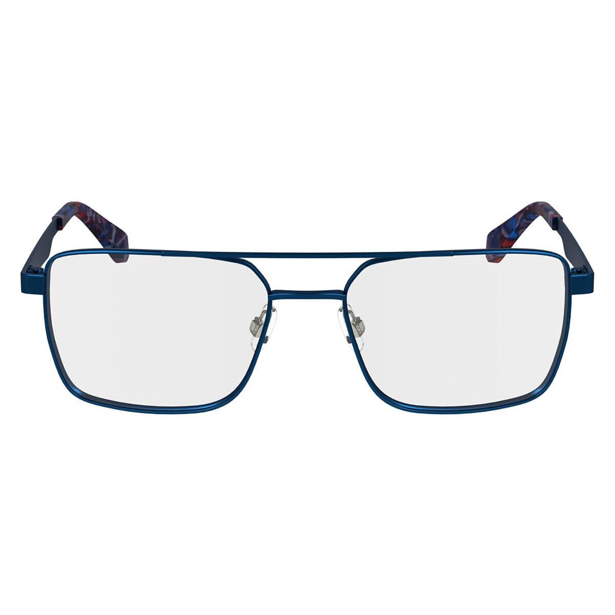 Calvin Klein CKJ24204 Eyeglasses Men Blue 55mm - Frame: Blue, Lens: Demo