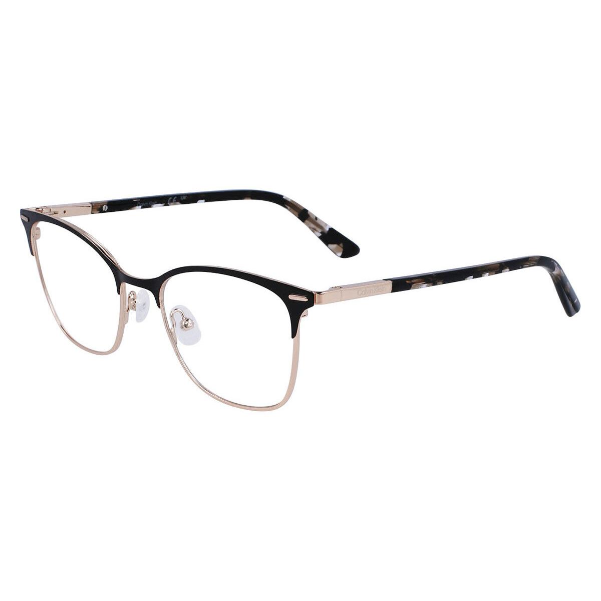 Calvin Klein CK21124 Eyeglasses Women Black Cat Eye 51mm