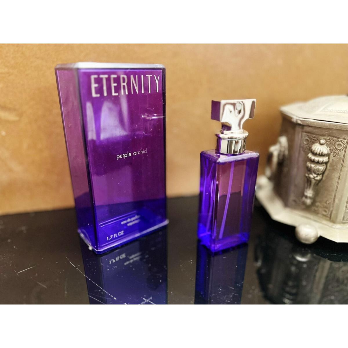 Vintage Calvin Klein Eternity Purple Orchid Edp Women 50 ml 1.7 oz Spry Rare