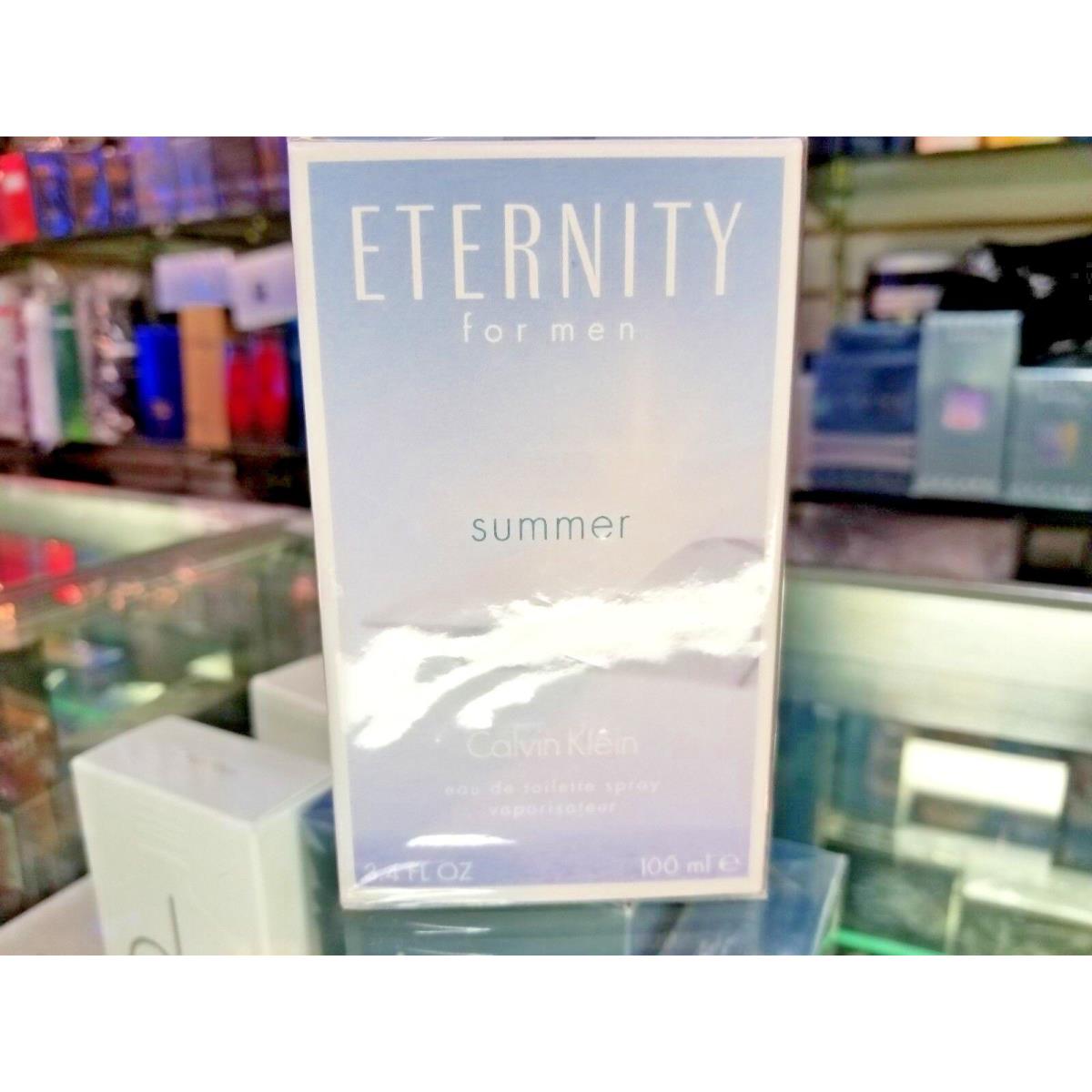 Eternity Summer 2014 CK Calvin Klein Toilette Edt 3.4 oz 100 ml Spray Men