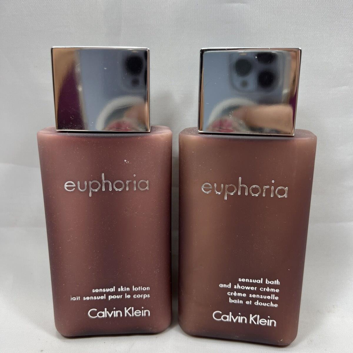 Women Euphoria by Calvin Klein Bath Shower Creme Sensual Skin Lotion 3.4 oz