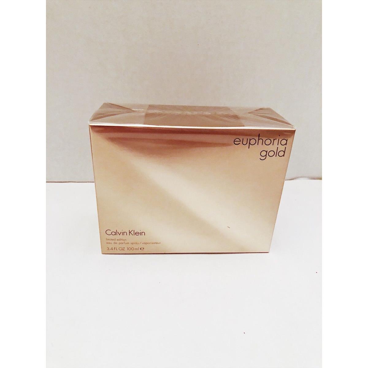 Euphoria Gold Eau De Parfum Spray Limited Edition By Calvin Klein 3.4oz Women