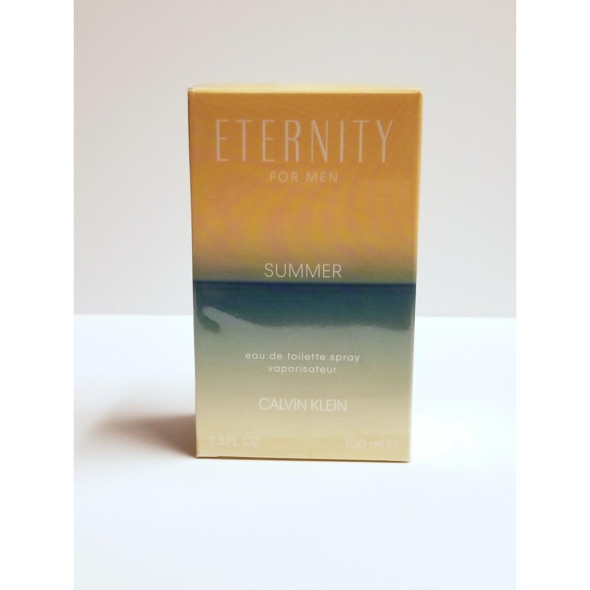 Eternity Summer 2019 By Calvin Klein 3.3/3.4oz. Edt Spray For Men