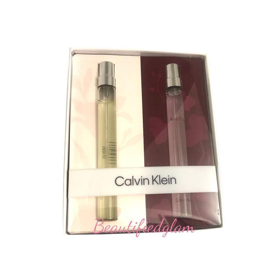 CK Calvin Klein 2pc Gift Set For Women Euphoria +eternity Pen Spray Duo