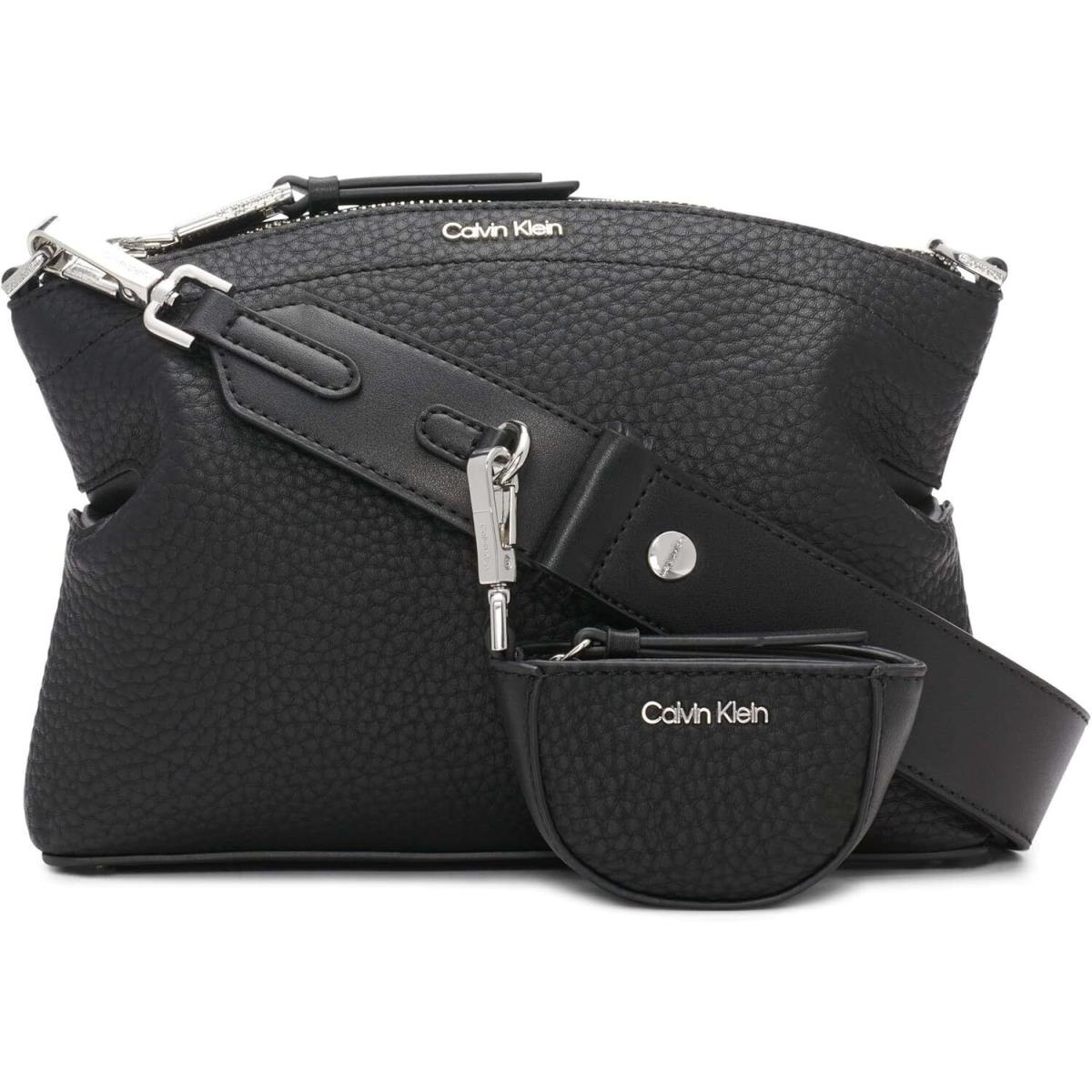 Calvin Klein Cypress 2 in 1 Top Zip Crossbody One Size Black/silver