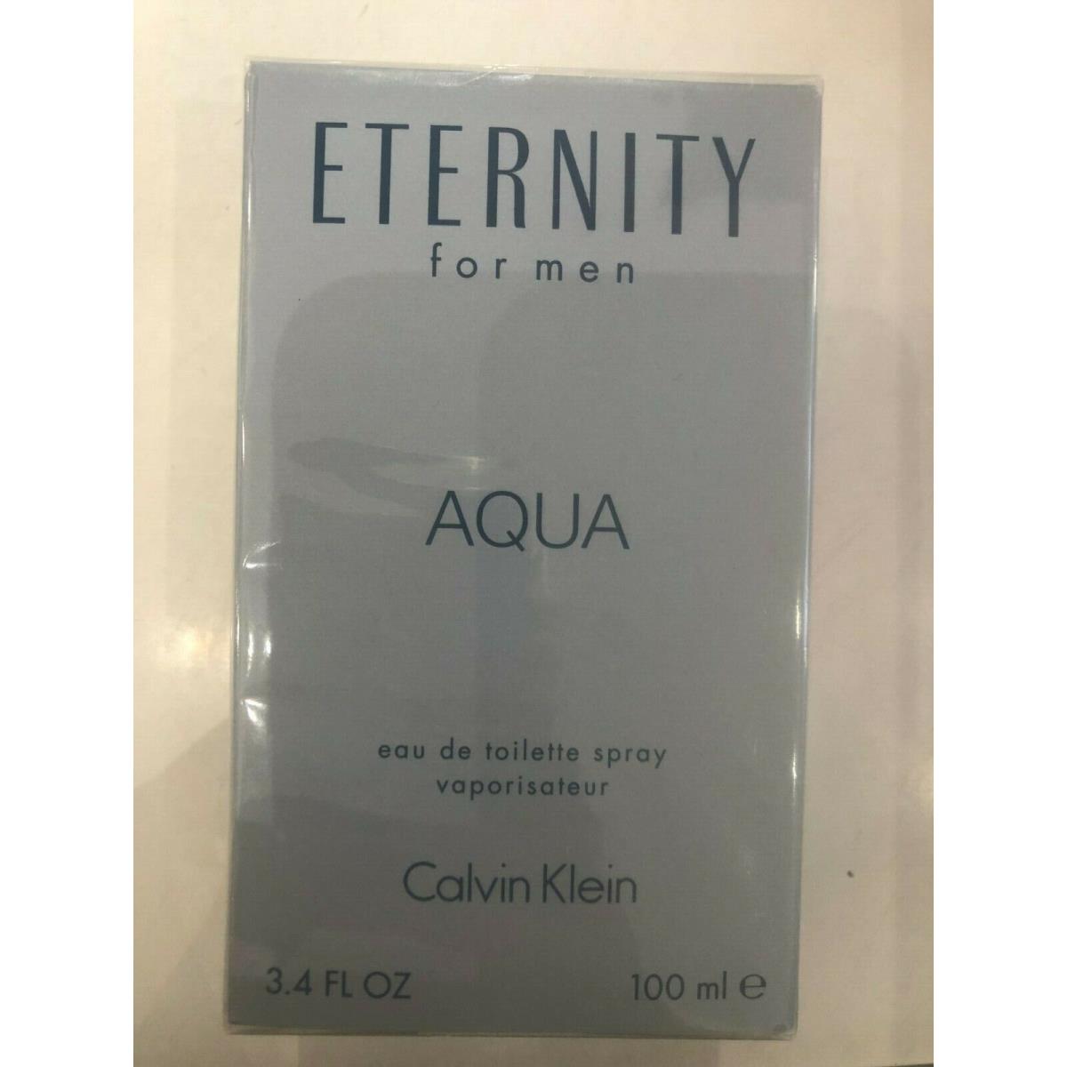 Eternity For Men Aqua Eau DE Toilette Spray 3.4FL.OZ 100ml by Calvin Kle