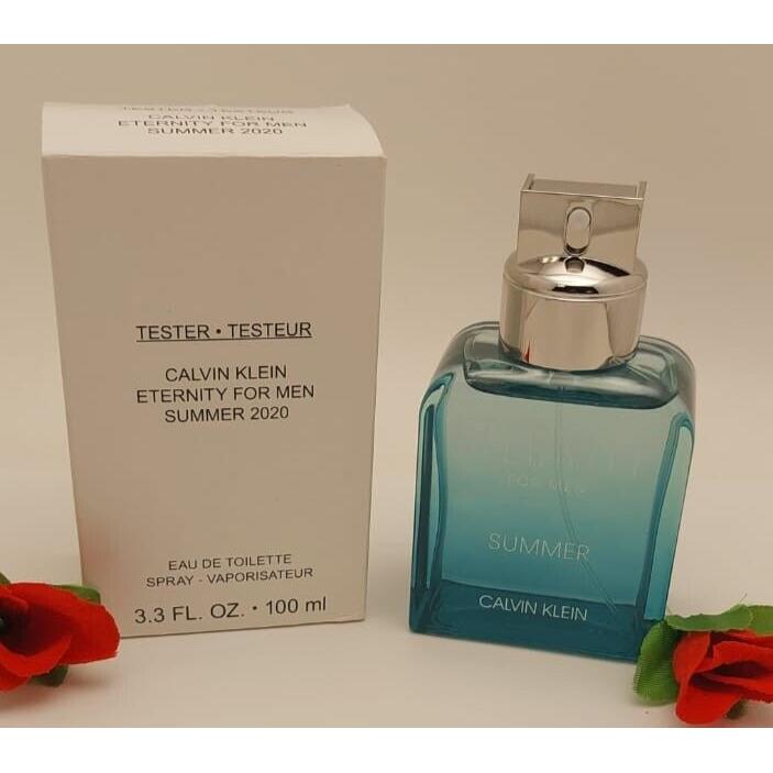 Eternity Summer 2020 Calvin Klein Men 3.4 oz 100 ml Eau De Toilette Tester Box