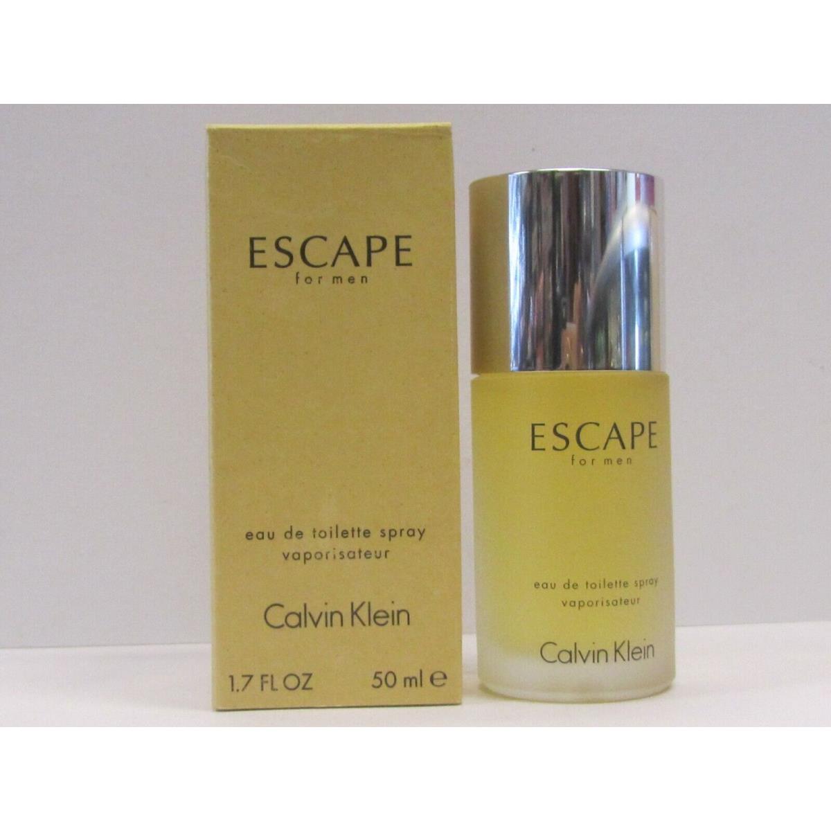 Escape by Calvin Klein For Men 1.7oz Eau de Toilette Spray Version Rare