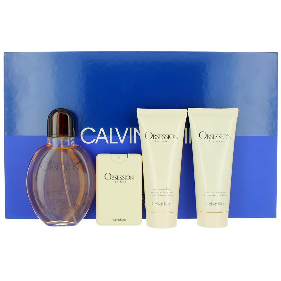 Obsession by Calvin Klein For Men Set: Edt + Edt Travel + Asb + SG