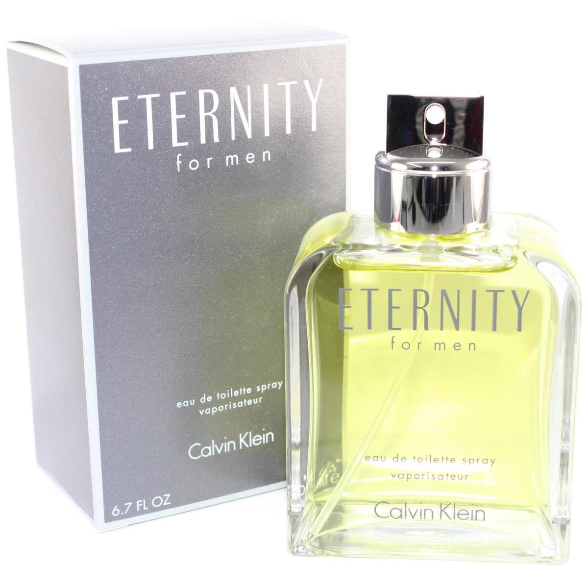 Eternity By Calvin Klein Men 6.7 oz 200 ml Eau De Toilette Spray Box