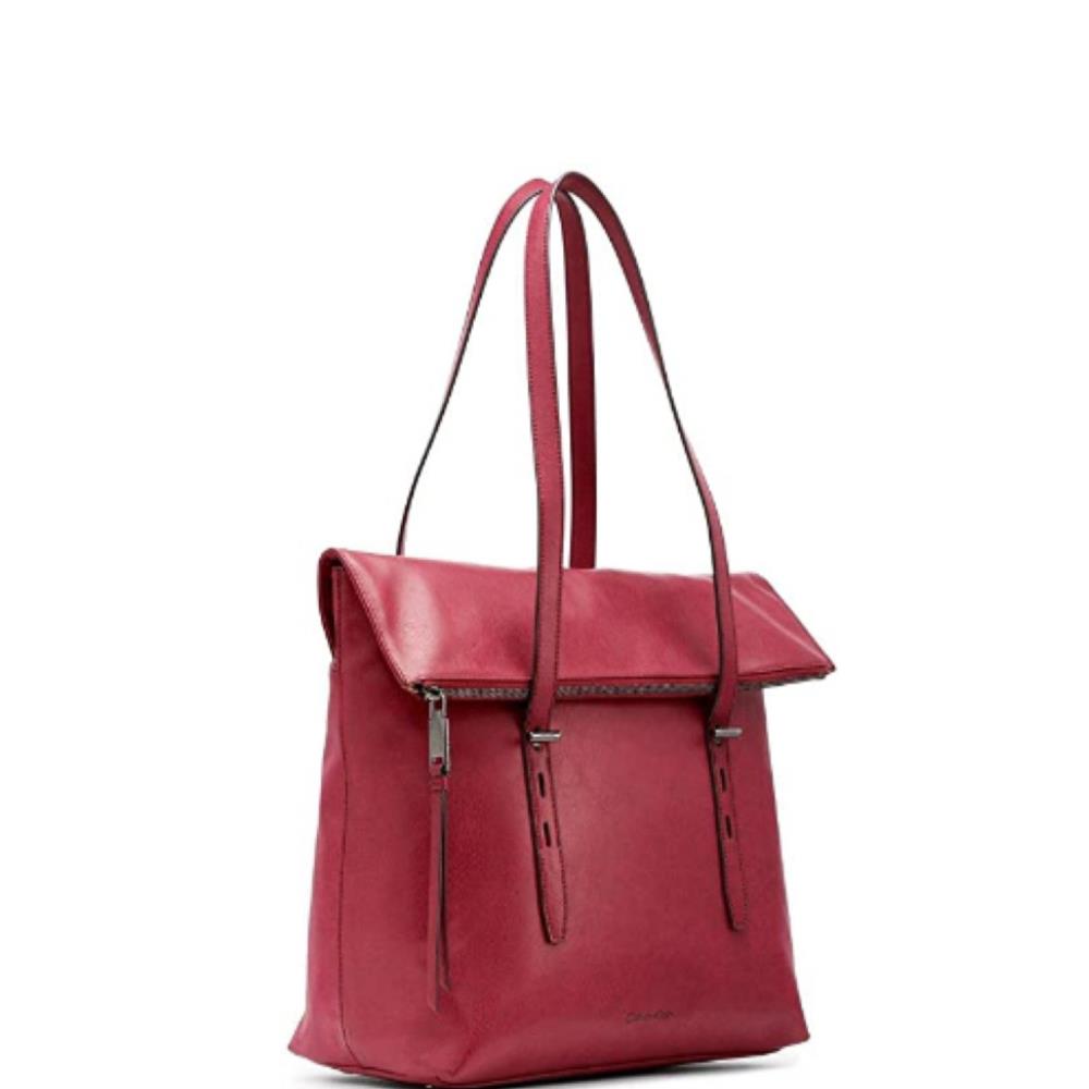 Calvin Klein Aurora Tote 12.5 x 13 x 7 Port Color