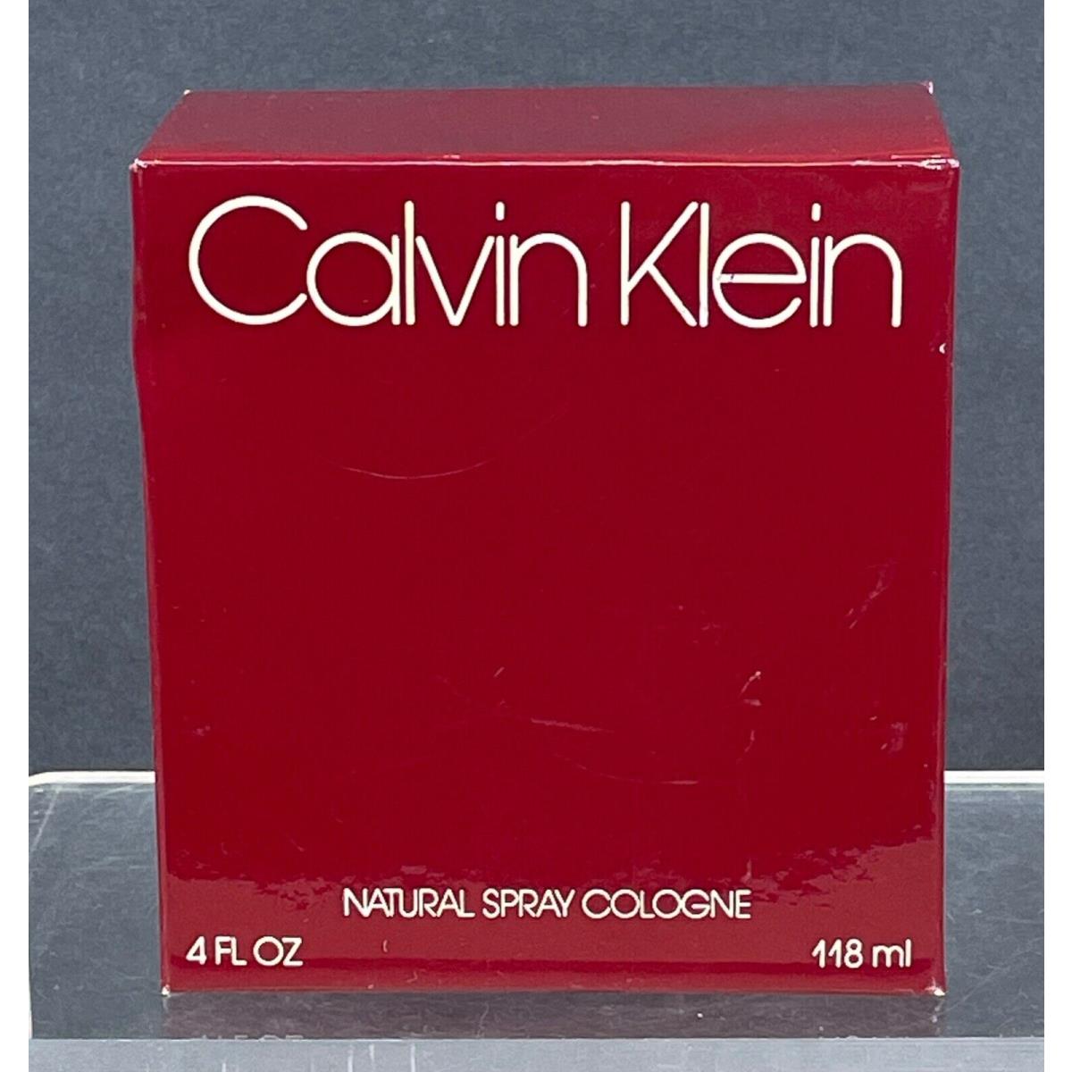 Vintage Calvin Klein Natural Spray Cologne 118ml 4 Fl. Oz. Usa