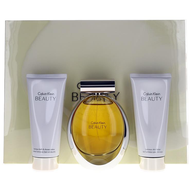 Calvin Klein Beauty By CK For Women Set: Edp+luminous Bl+luminous Sgl 3.4+3.4+3.4 oz