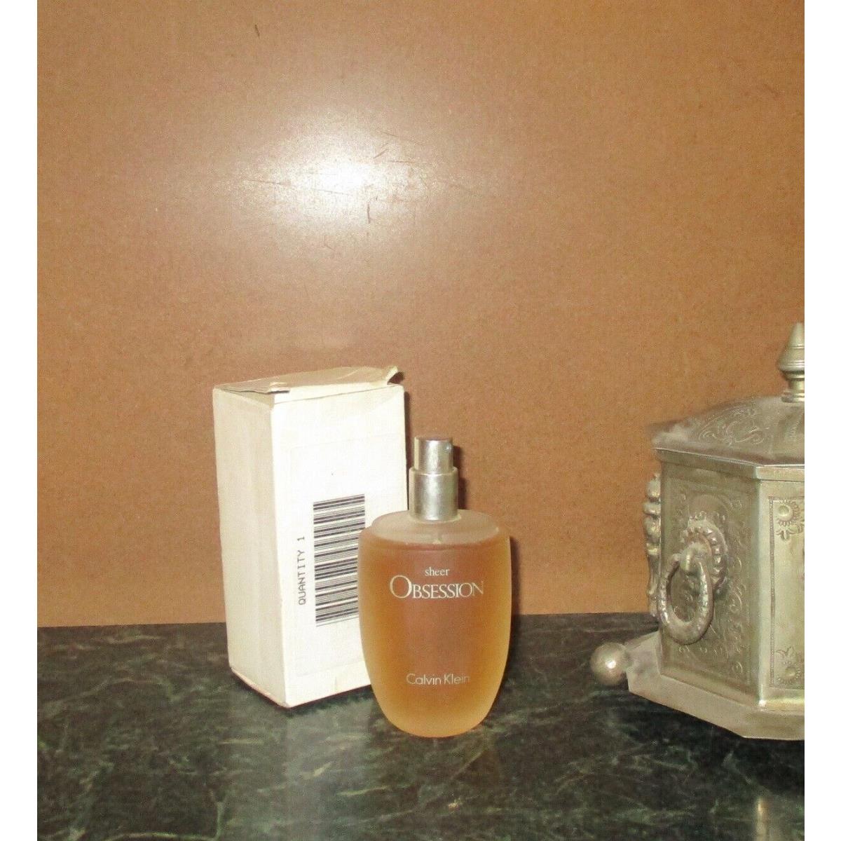 Calvin Klein Obsession Sheer Women Edp 100 ml 3.4 oz Spray Tester