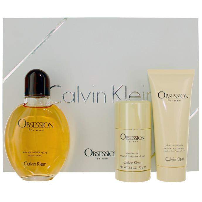 Calvin Klein Obsession M Edt Spray 4 oz + Deo Stick 2.6 oz