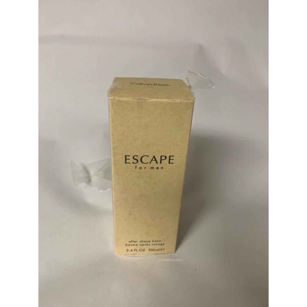 Escape by Calvin Klein 3.4 OZ / 100 ML After Shave Balm IN Glass Bottle