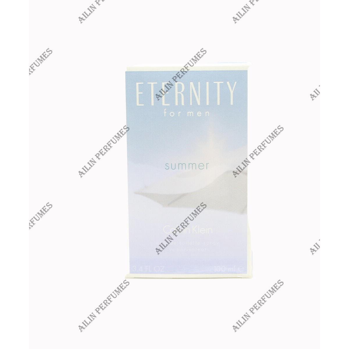 Eternity Summer 2014 by Calvin Klein 3.4 oz 100 ml Eau de Toilette Spray Men