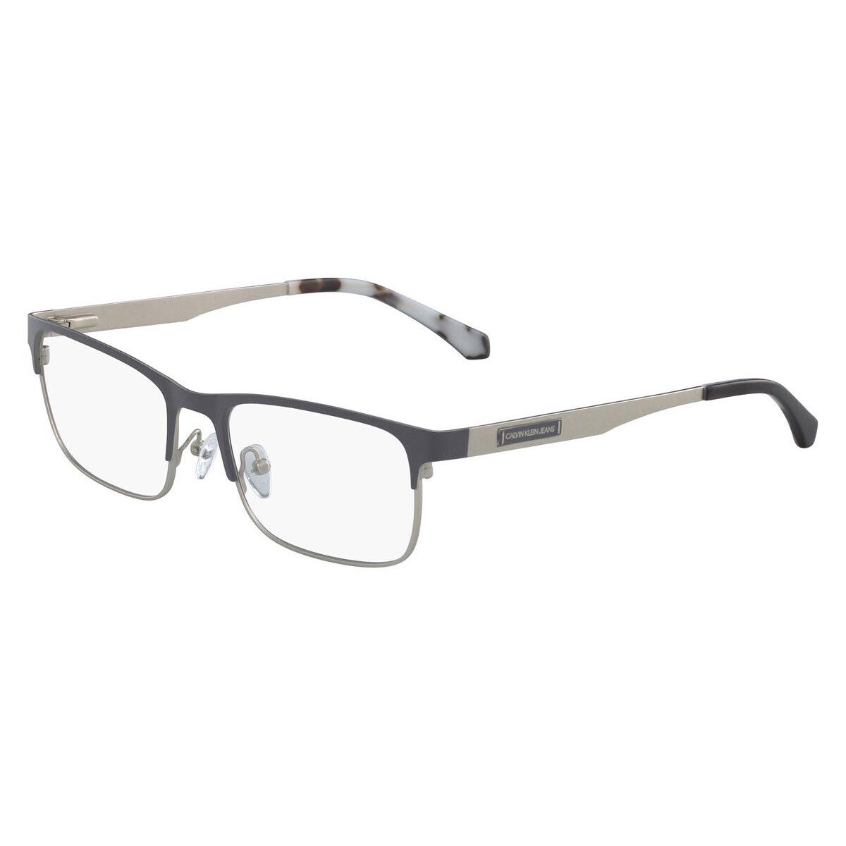 Calvin Klein CKJ178 Eyeglasses Men Charcoal Rectangle 54mm