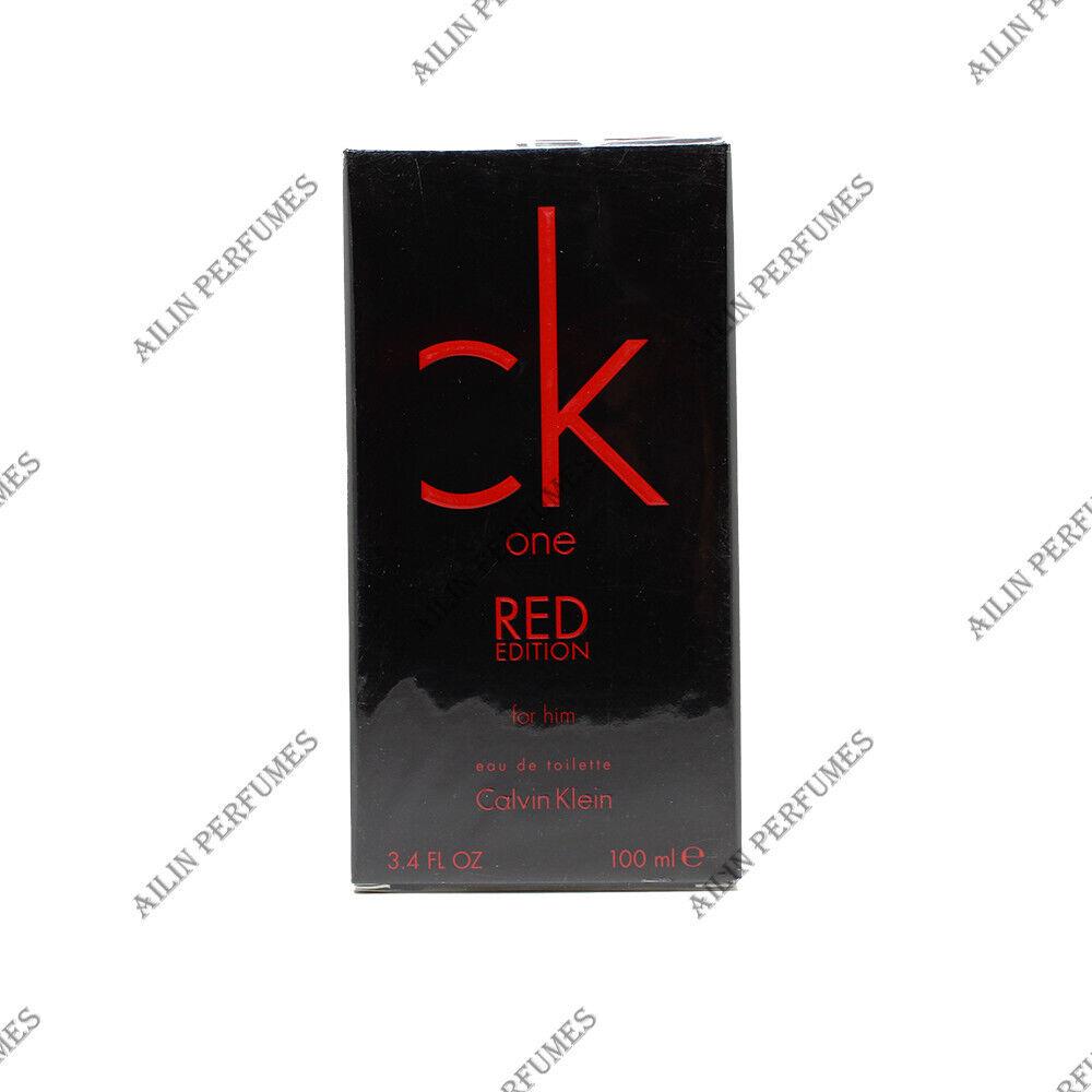 CK One Red Edition by Calvin Klein 3.4 oz 100 ml Eau de Toilette Spray For Men