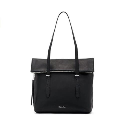 Calvin Klein Aurora Tote 12.5 x 13 x 7 Black/silver Color