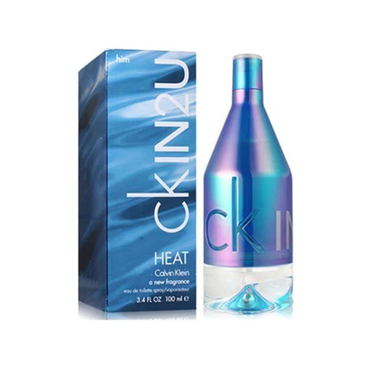 CK IN2U Heat by Calvin Klein 3.4oz Edt For Men